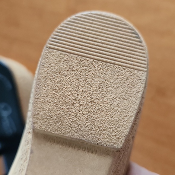 NWT, Jessica, ladies black wedge heel sandles size 5B - Picture 7 of 12